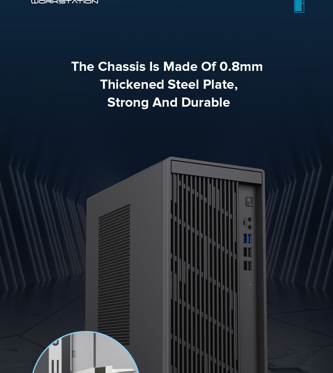 Pc Case Without Components S719(without handle)-Workstation Computer cases, Midi Tower ATX ...
